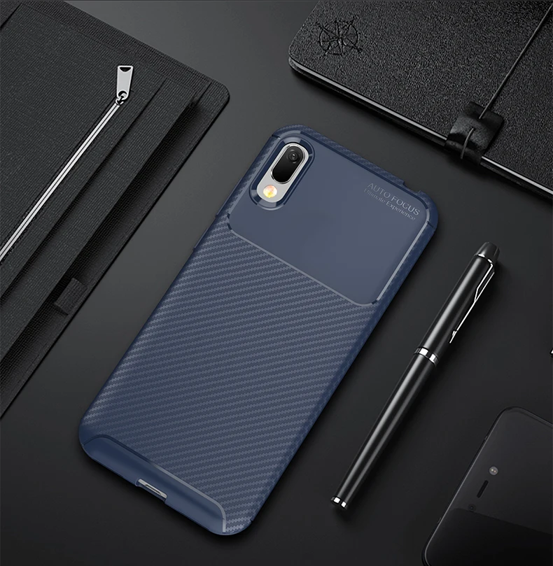 Высококачественный твиловый мягкий чехол для Huawei Y6 Pro 2019 | Мобильные телефоны и