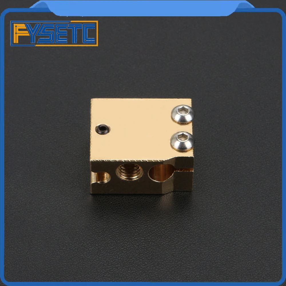 

2pcs High Temperature H59 Copper Volcano Heater Block For E3D HOTEND Compatible PT100 Thermistor Cartridge Sensor V6 Hot