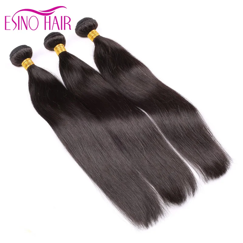 Brazilian Virgin Hair Straight human hair extensions 6A Unprocessed 3 Bundle/Lot Hot Human 100g/Pc |