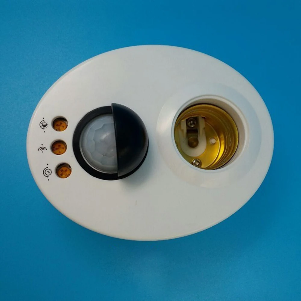 1pc hot PIR Motion Switch Detector 110V 220V E27 LED Bulb Base Infrared IR Sensor Light Automatic Wall Lamp Holder Socket | Лампы и