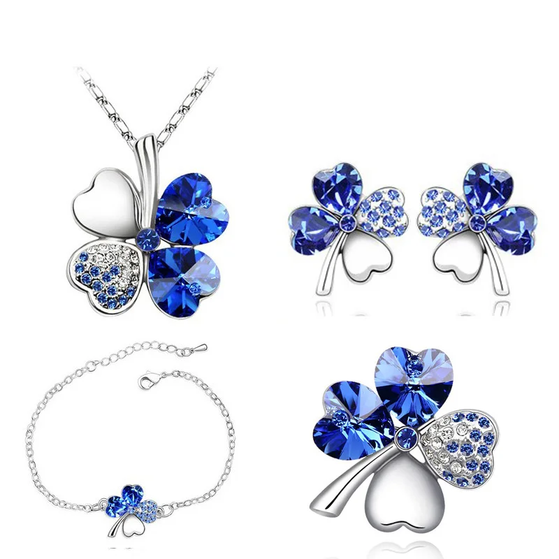 Комплект из колье сердца серег и браслета|pendant jewelry sets|fashion setjewelry sets |