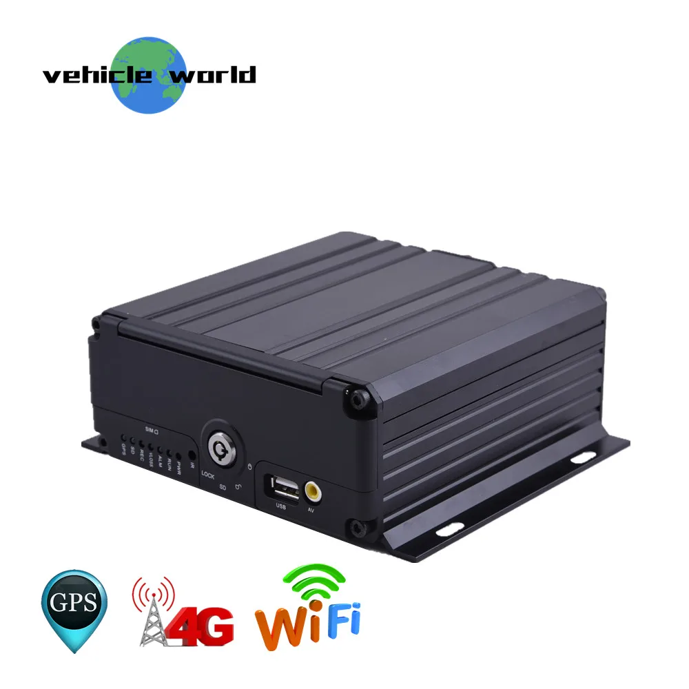 H.264 4 канала HDD SD-карта AHD 720P GPS WIFI 4G Мобильный DVR для школьного автобуса прицепа