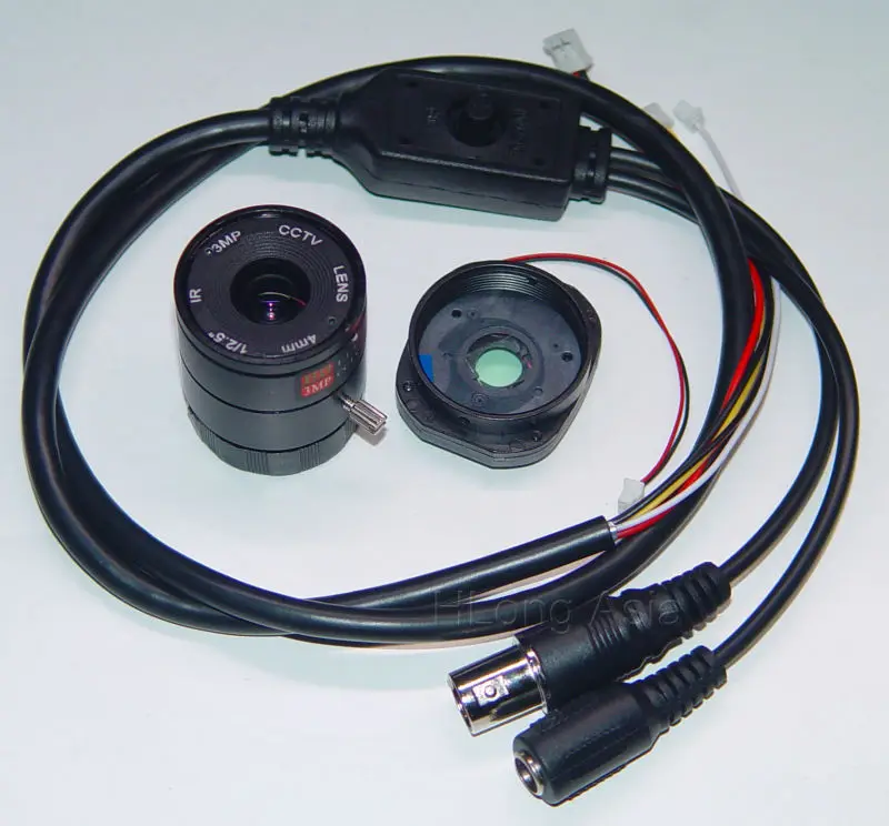 Модуль камеры видеонаблюдения плата PCB OSD кабель 3.0MP CS LEN IRC 1/3 &quot aptin AR0130 CMOS CVBS (D1)