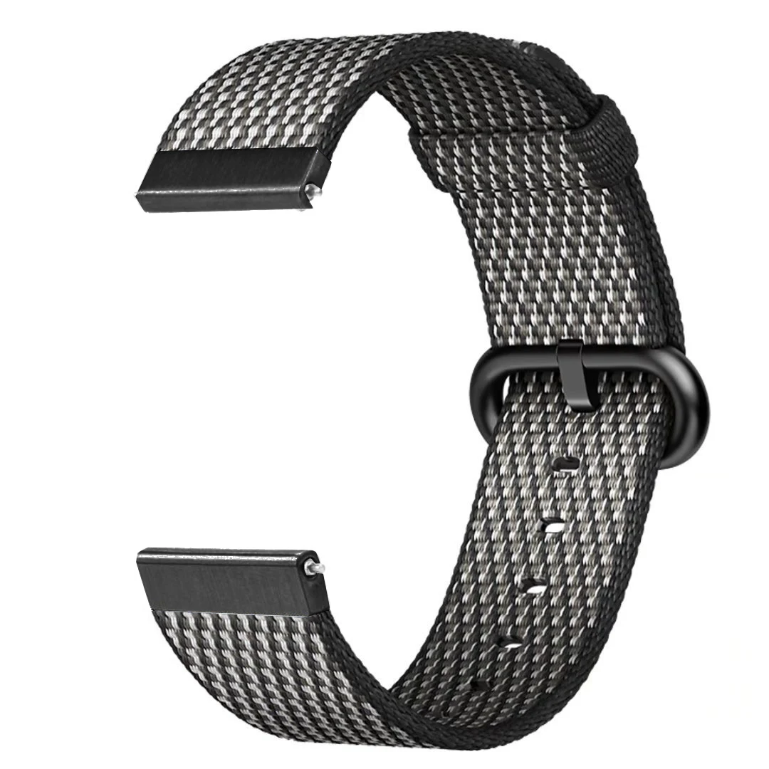 Тканый нейлоновый ремешок для часов Huami Amazfit Pace, сменный Браслет для умных часов, ремешок на запястье, петля 22 мм, нейлоновый ремешок для часов - Цвет: black lattice