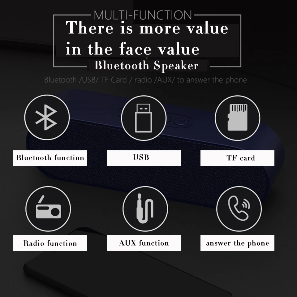Мощный Bluetooth динамик 10 Вт fm-радио TF карта сабвуфер Колонка Саундбар ТВ Hifi звуковая