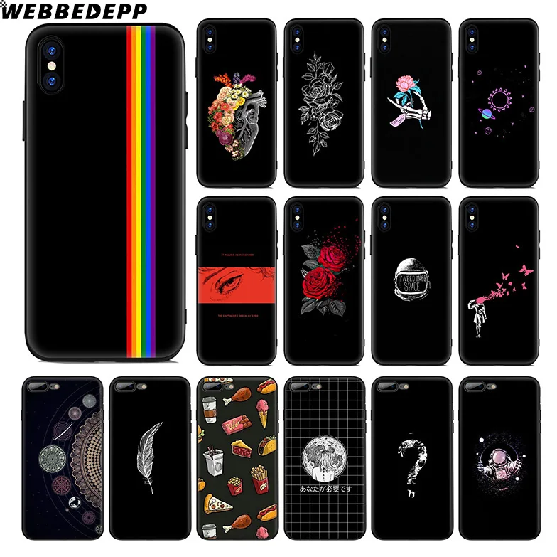 Простой стиль сердце астронавт аниме Мягкий силиконовый чехол для Apple iPhone 11 Pro Xr Xs