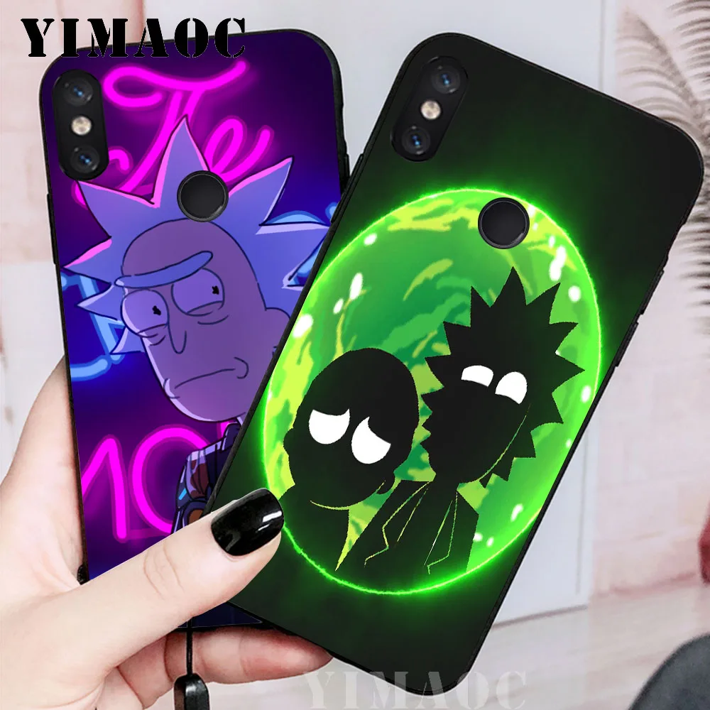YIMAOC Cartoon Rick And Morty Soft Case for Xiaomi Mi5 Mi5S Mi6 Mi9 Mi8 Lite SE A1 A2 Pocophone F1 MAX 3 |