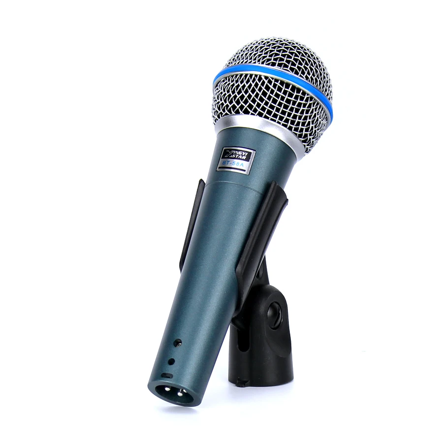 

BT-58A Professional Handheld Mic Cardioid Vocal Dynamic Wired Microphone For BETA 58A Studio KTV Mixer Karaoke System Mikrofon