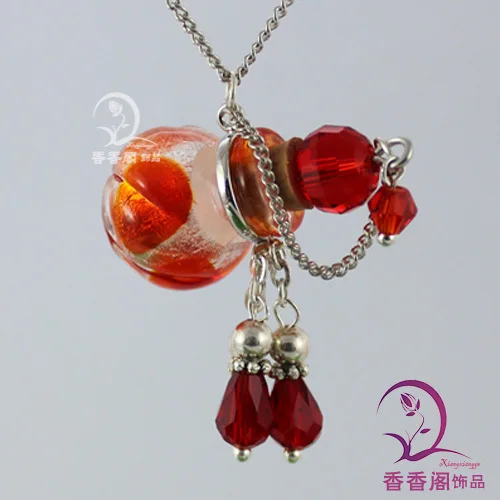 Ожерелье с искусственным шариком флакон для духов ожерелье подвеской в виде