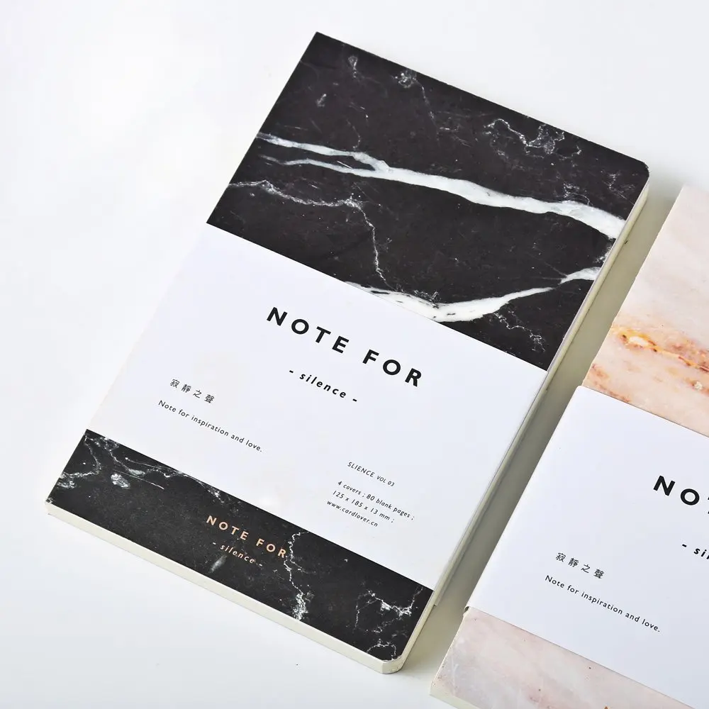 Новейший креативный минималистичный стиль мраморный пустой дневник блокнот для