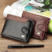 baellerry business short men wallets leather hasp men purse with coin pocket male money bag clutch card holder wallet cuzdan