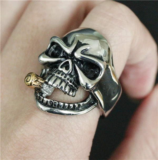 Мужское и женское кольцо с черепом из нержавеющей стали 316L| |
