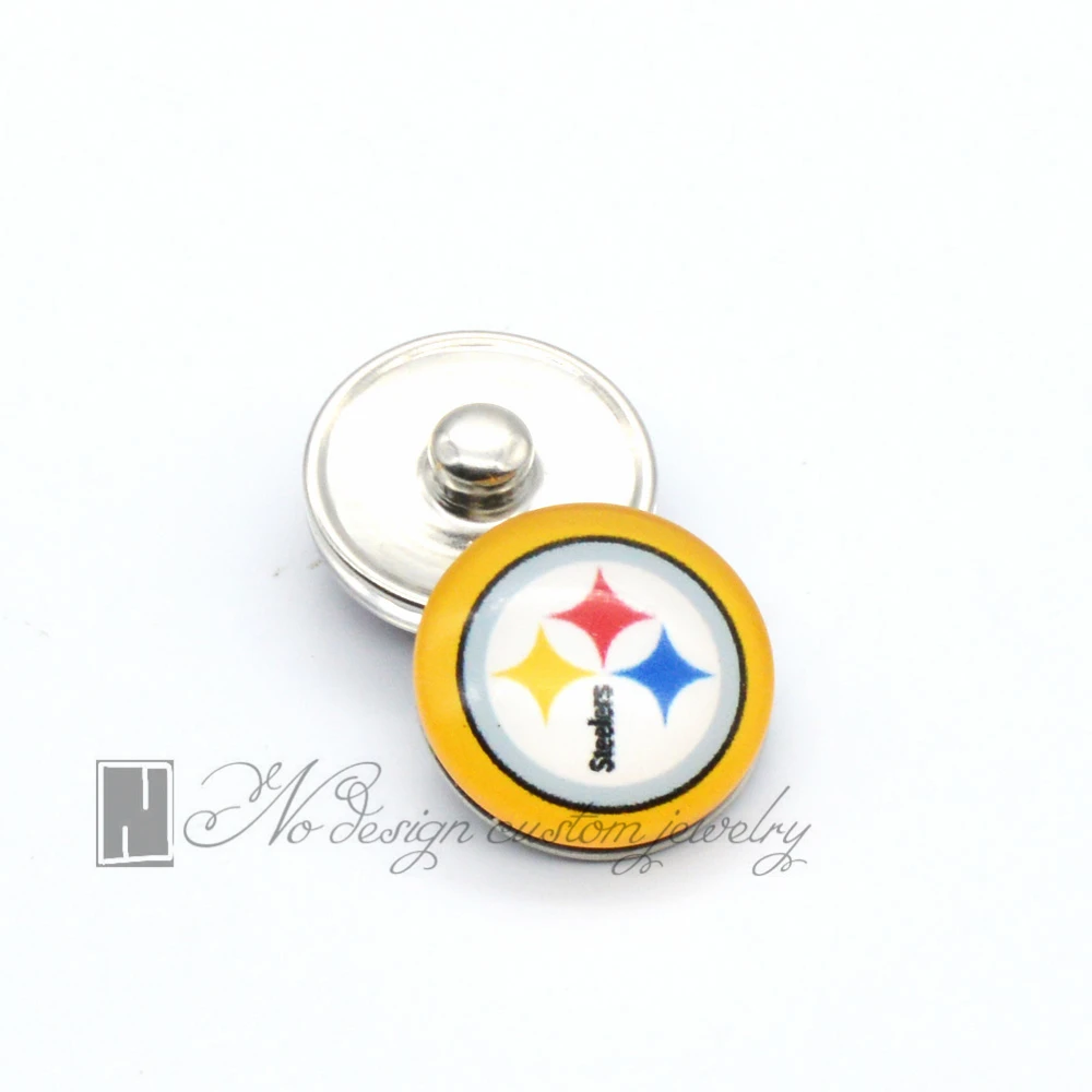 Футбол Chicago Bears Спорт Стекло щелкает кнопками 18 мм 12 fit кнопки jewelry браслет Подарок