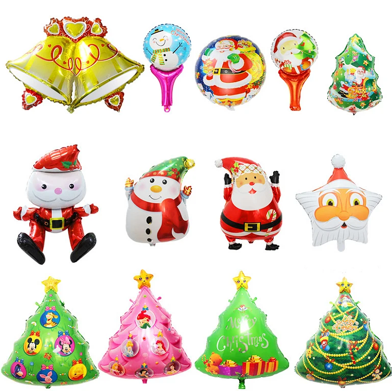 Big Size Balloons Merry Christmas Air Tree Santa Claus Bell Inflatable Decoration Classic Toys Gift | Дом и сад