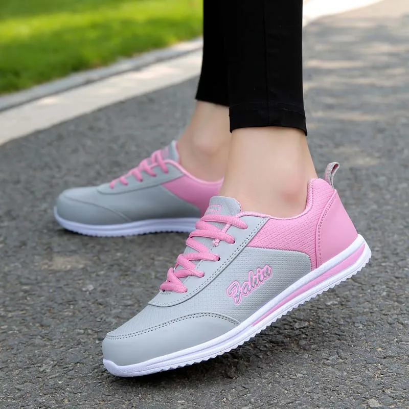 

Женские кроссовки со шнуровкой VTOTA, на плоской подошве, дышащие сетчатые прогулочные туфли, для весны