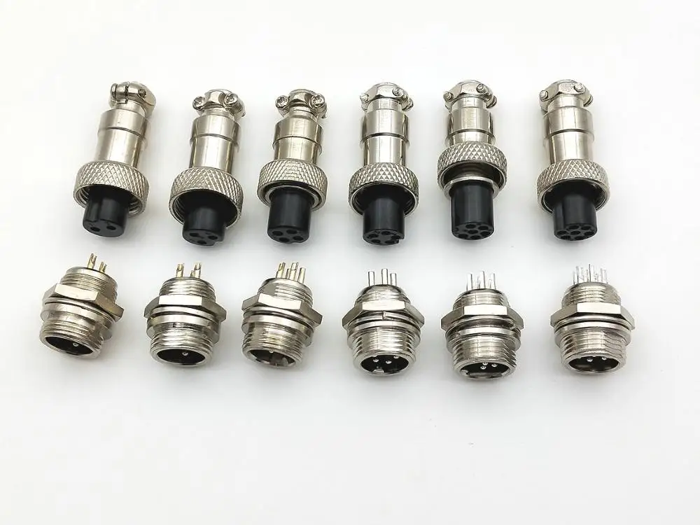 10 комплектов GX12 12 мм 2pin 3pin 4Pin 5pin 6pin 7pin аудио разъем Крепление Шасси | Обустройство