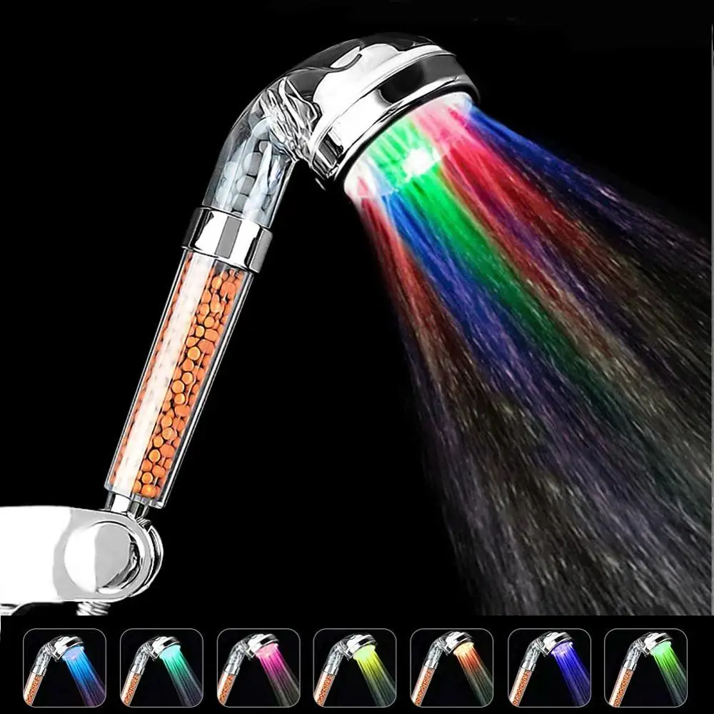 7 Colors Горячий 3/7 Функция регулируемый струйный душевой фильтр с функцией экономии воды под высоким давлением душевая головка ручная экономия воды душевая головка - Цвет: 7 Colors