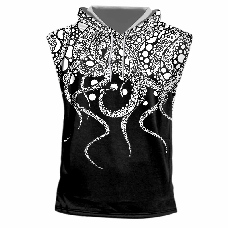 Толстовка без рукавов OGKB для фитнеса в стиле хип-хоп Мужская/Женская майка с