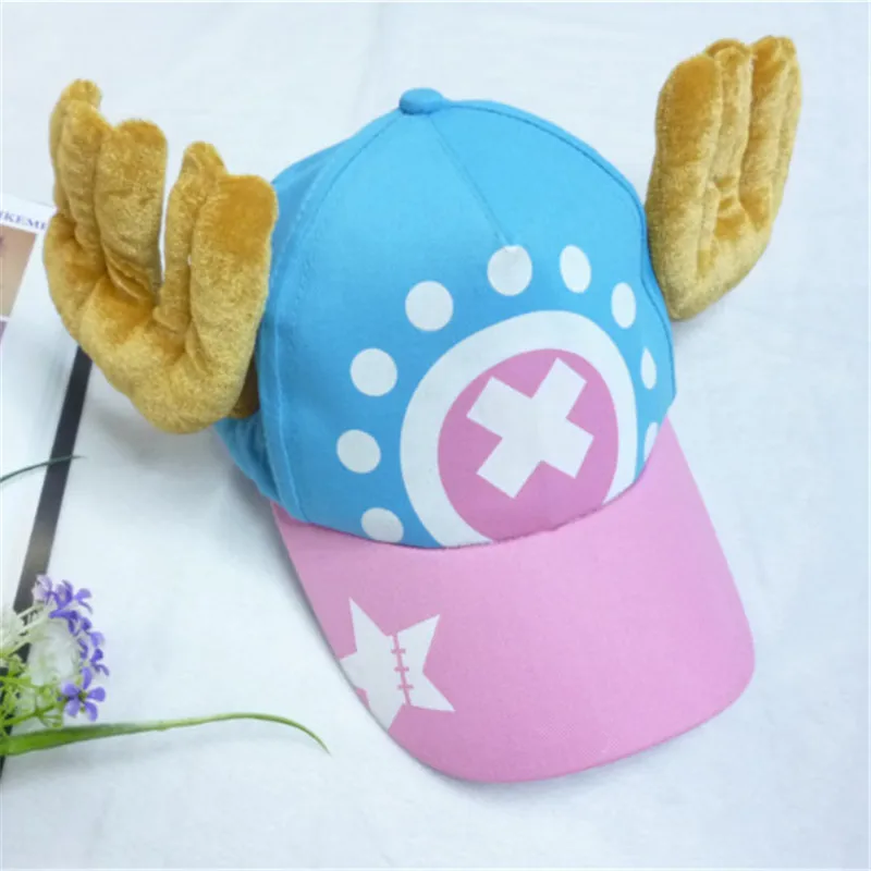Бейсболка One Piece с милыми ушками, японский аниме, косплей кепки, Snapback плоская шляпа взрослых и детей, Chopper on.