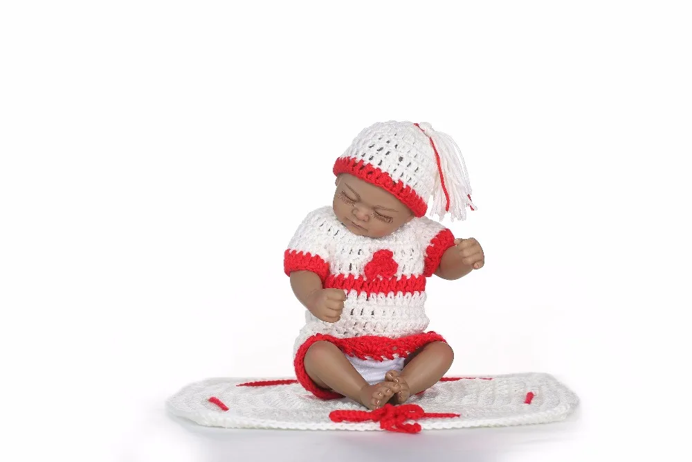 Мини bebelys Reborn Baby Doll реалистичные силиконовые игрушки для ванной девочек Спящая