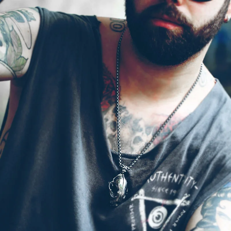 Новинка 2017 года 3D machairodus Smilodon головы динозавра Подвески Нержавеющая сталь