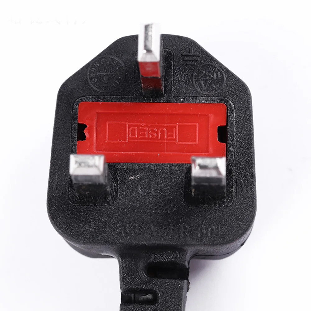 3 Pin Connector Household Practical Power Cable Extension Professional Mains Accessories Laptop Adapter Stable UK Plug Two Hole |