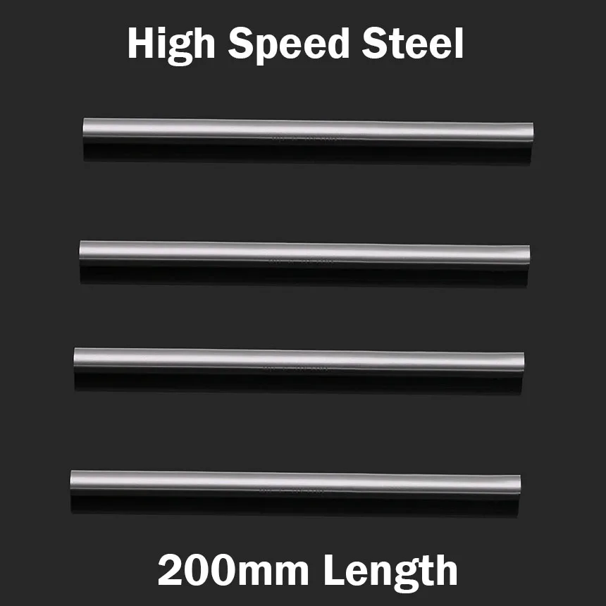 

2mm 2.5mm 3mm 3.5mm 4mm OD 200mm Length High Speed Steel HSS Jobber Drill Bit Boring Round CNC Cutter Turning Lathe Tool Bar Rod