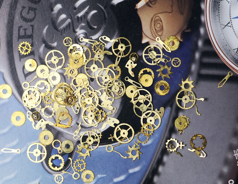 Beautome золото и смешанный цвет ультра тонкие паровые части время колесо Паровая