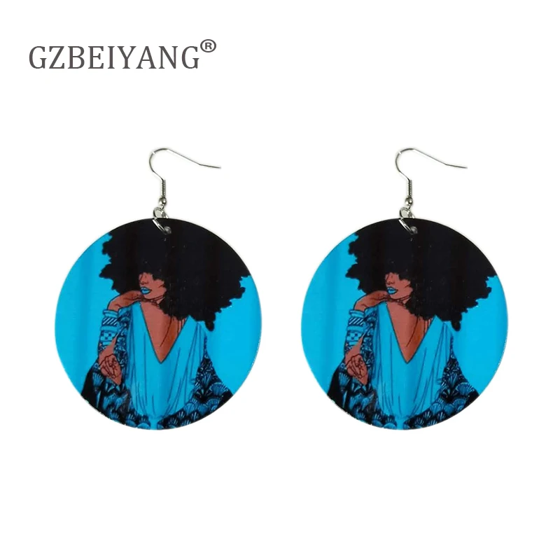 GZBEIYANG 2019 модные африканские женские ювелирные изделия преувеличенные серьги для