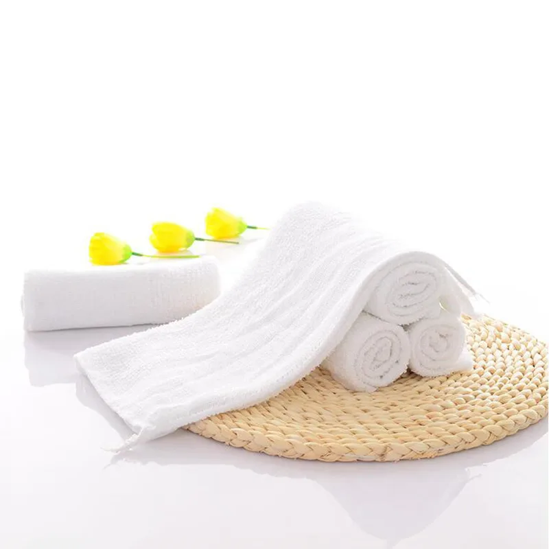 New 32x68cm White Towel Disposable Hotel Supplies Soft Washcloth Facial Cleansing Drying Bath Beach Home Textile | Дом и сад