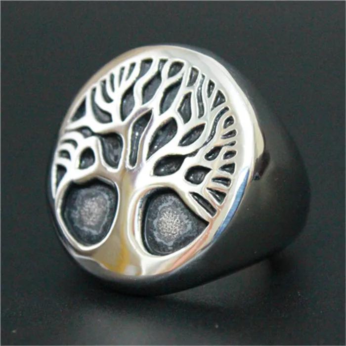 1 шт. Новое поступление полировочное кольцо с деревом из нержавеющей стали 316L