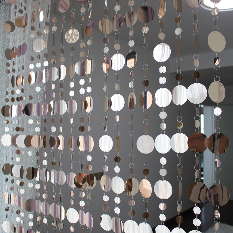 Блестящий занавес цвета шампанского Свадебный декор сценический набор