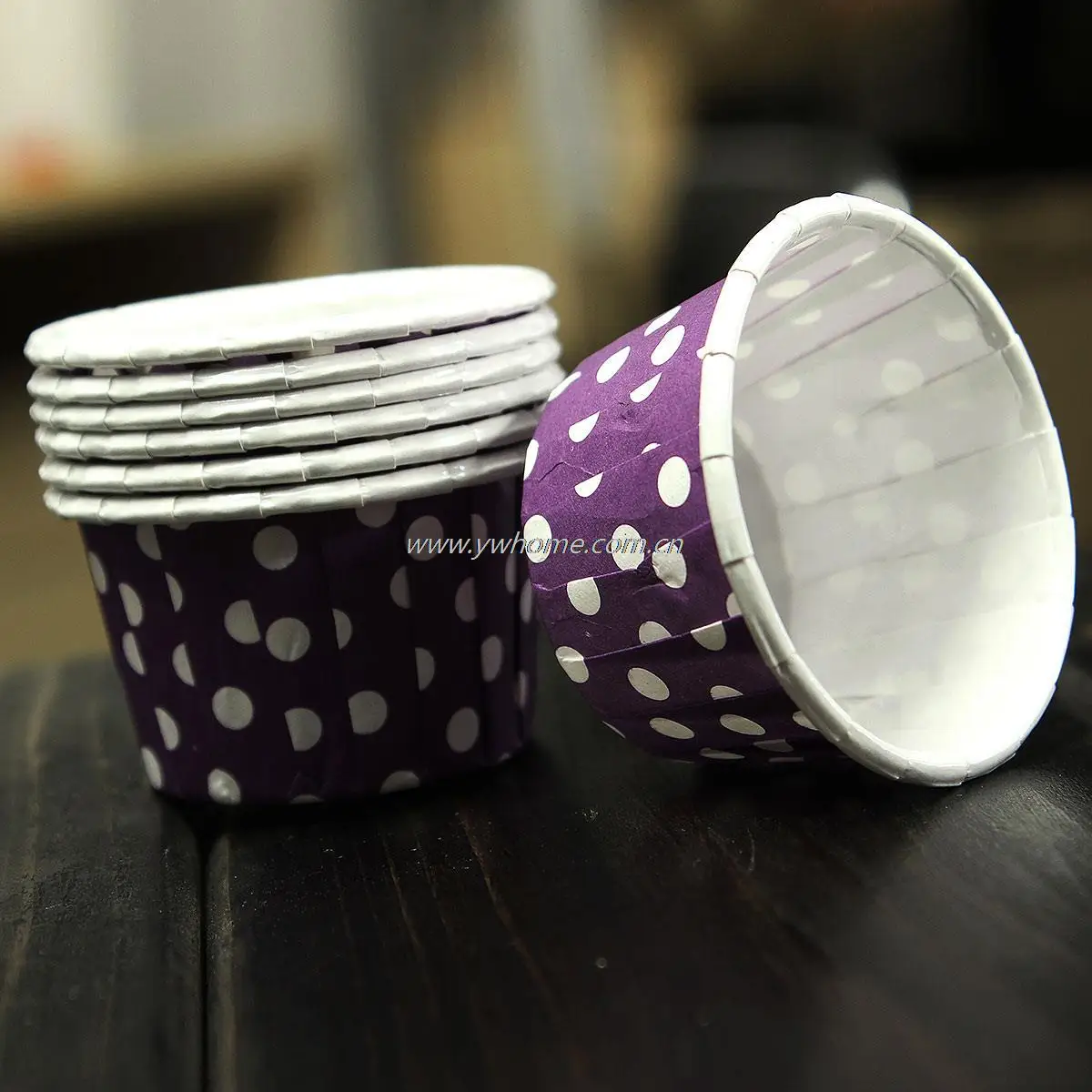 Новинка 100 шт. Милая подкладка для торта в горошек Чехлы кексов и миффинов