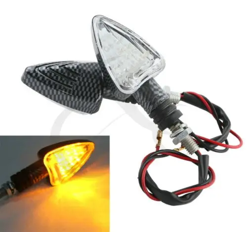 

New ABS 2Pcs Universal LED Turn Signal Light 12V for Motorcycle Scooter