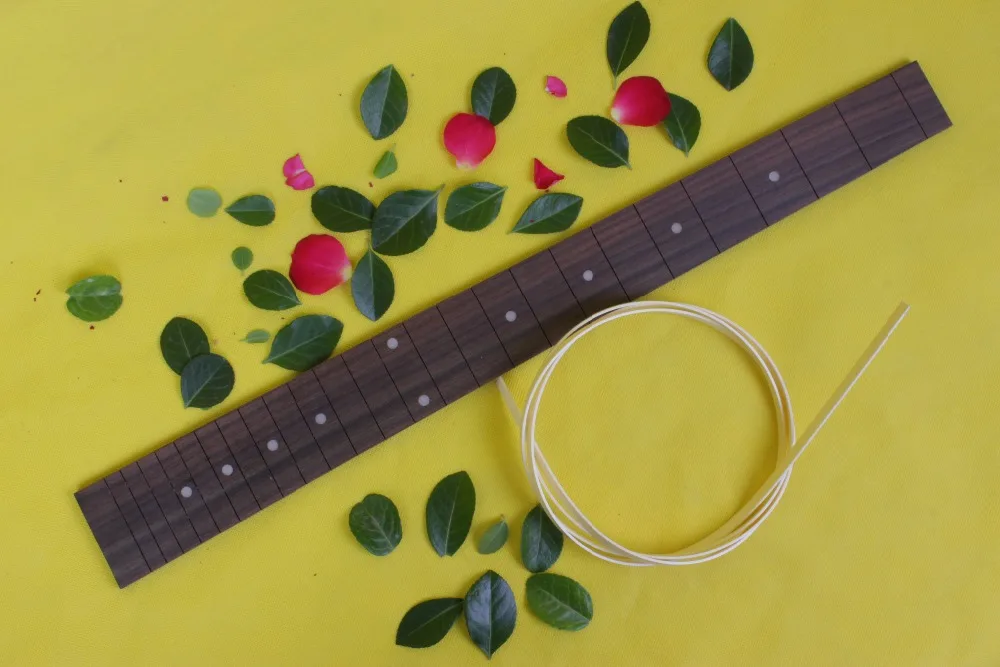 

Guitar Accessories 1 x 25.5"electric Guitar Fretboard electric guitar rose Wood Fretboard Parts 00-3 # inlay