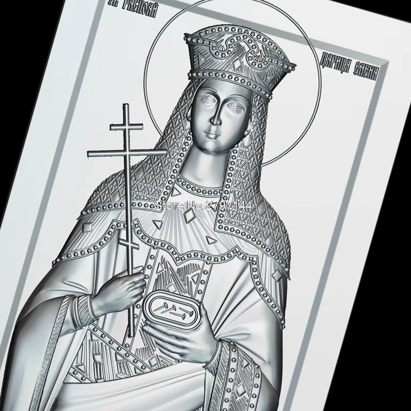 3d модель Icon of ST Helena фрезерный станок STL с 3-осевым гравировальным станком |