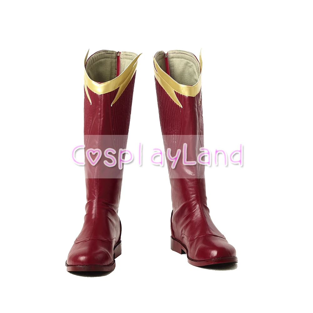 The Flash Season 4 Barry Allen Flash Cosplay Costume Carnival Halloween Costumes For Adult Men Flash Costume Red Leather Suit