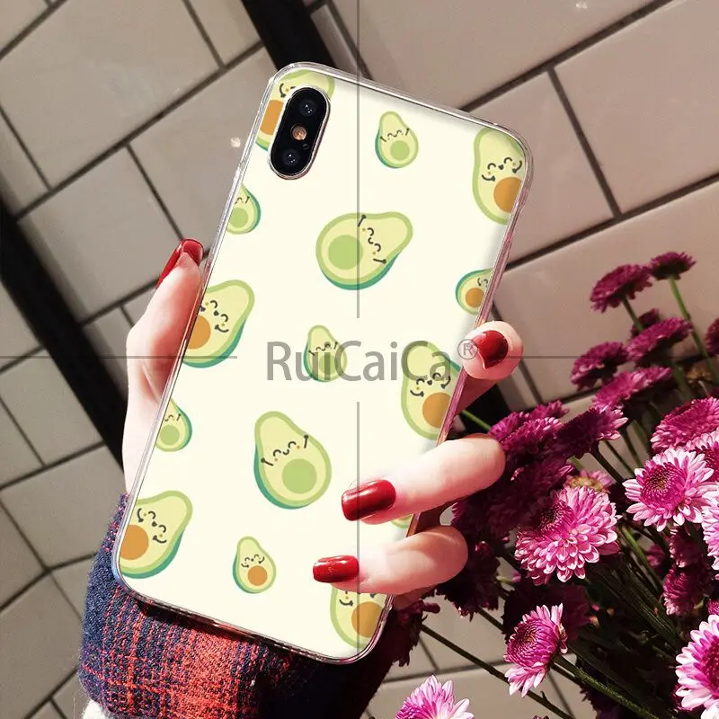 A15 Ruicaica милый авокадо Еда ТПУ прозрачный чехол для телефона чехол для iPhone 6 S 6 плюс 7 7 plus 8 8 plus X Xs Макс 5 5S XR - Цвет: A15