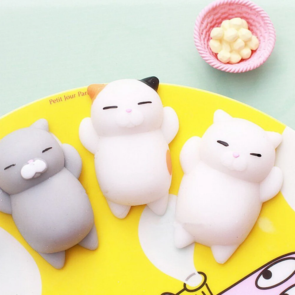 Милый Сжимаемый котенок Mochi игрушка для детей и взрослых снятия стресса на