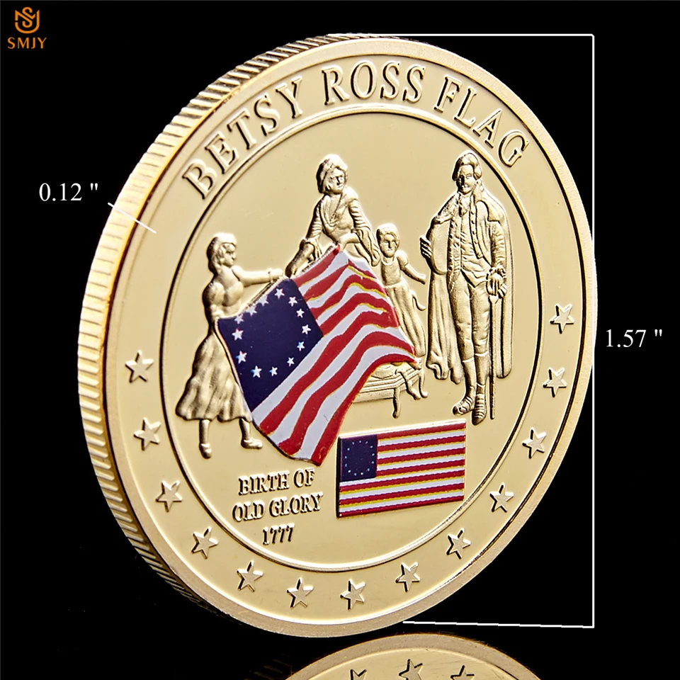 1777 США Бетси Росс флаг рождения былая слава исторический