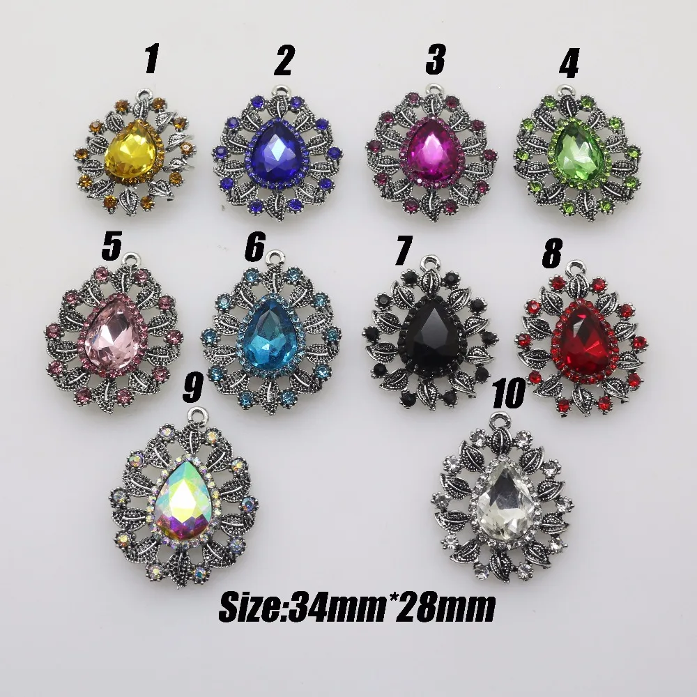 10 шт. металлическая брошь в виде цветов 34 х28 мм|alloy button|buttons weddingbuttons buttons |