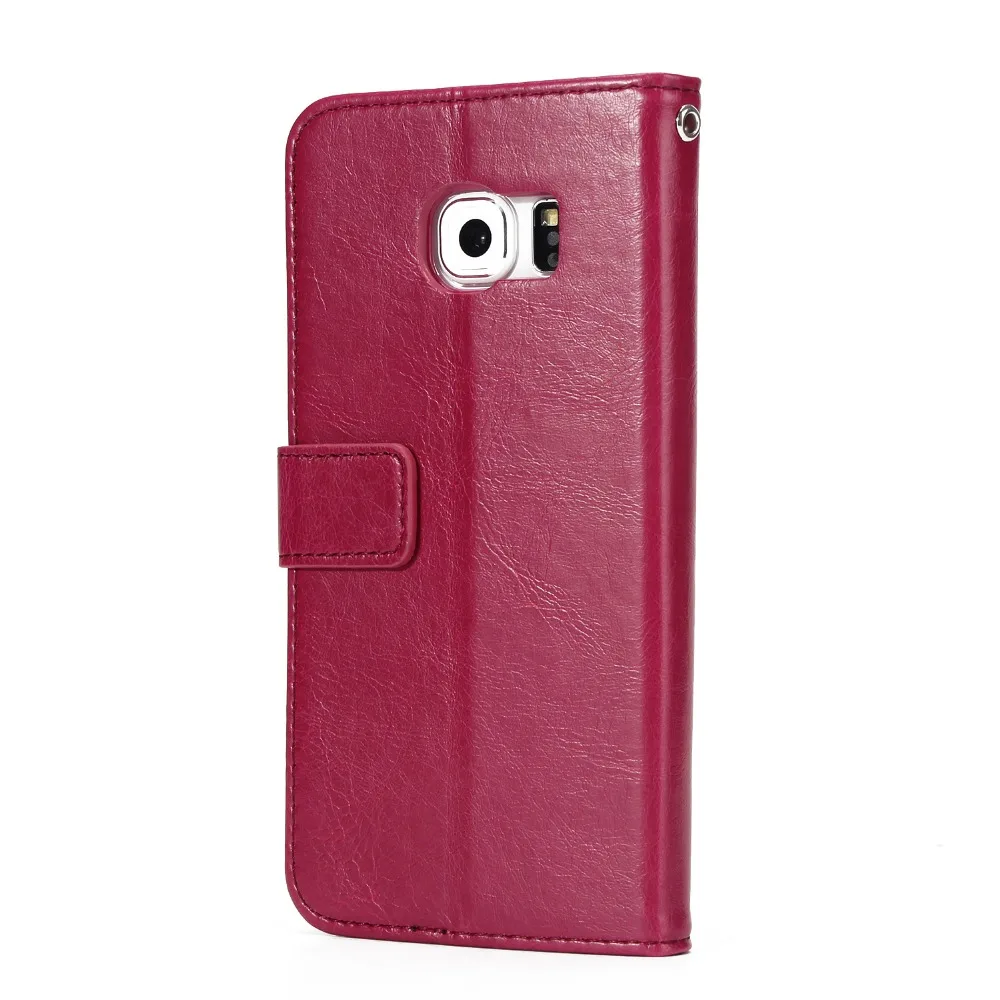 Befosson Business Crazy Horse PU Leather bag for Samsung S6 edge phone Wallet case Credit Card | Мобильные телефоны и