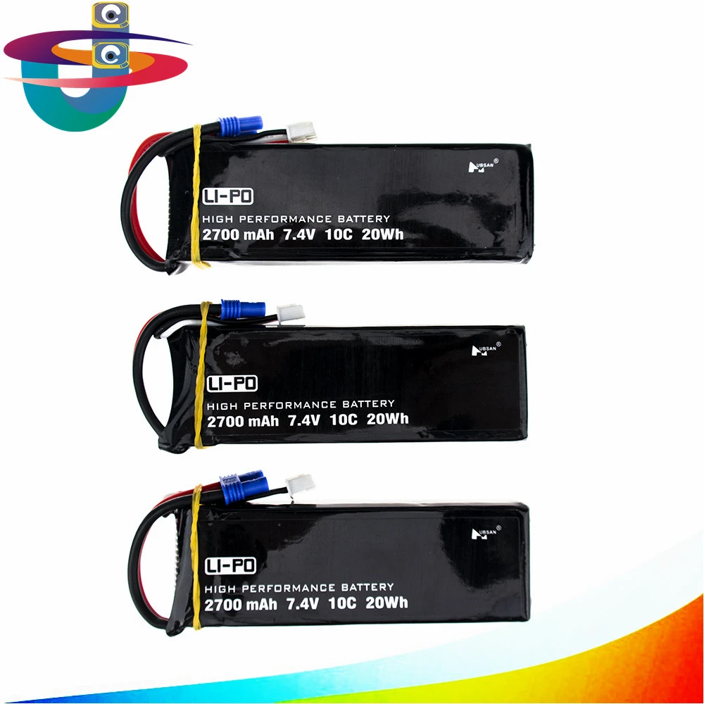 1 2 3 4 шт. 7 В 2700 мАч 10C Hubsan H501S X4 lipo аккумулятор для H501C Радиоуправляемый квадрокоптер