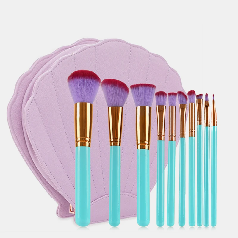 BBL 10 шт Ulta chic сердце оболочки Профессиональные кисти для макияжа Пудра основа
