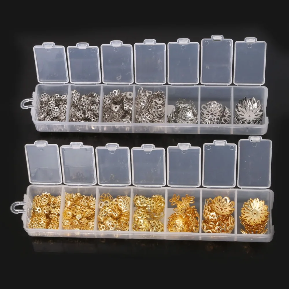 Лидер продаж 300 шт. колпачки из античного золота/родия для украшения ювелирных