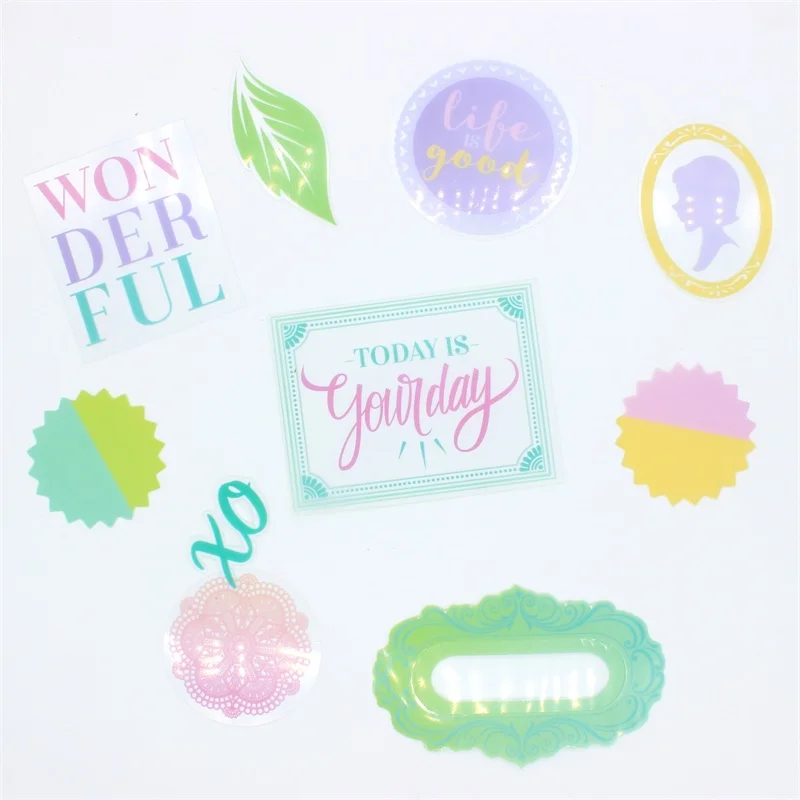 KSCRAFT 27pc Life Is Good Vellum высечки для скрапбукинга Счастливого планнера создания карт