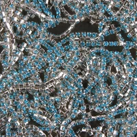 zotoone ss10 1yard lake blue nail rhinestone chain strass applique diy crystal trim stones for clothes decoration sew on garment