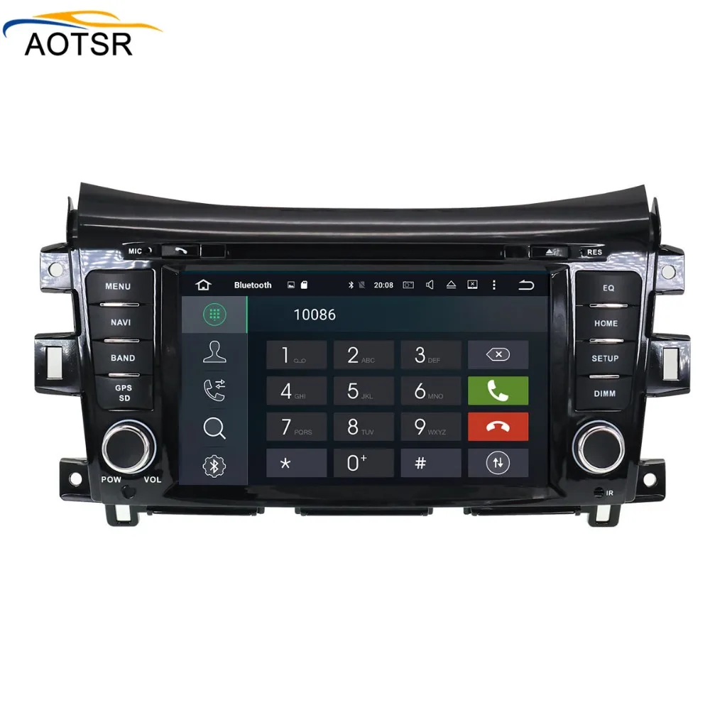 Автомобильный gps навигация dvd плеер Радио Android 8 0 для NISSAN NP300 Navara 2014 + autotereo головное