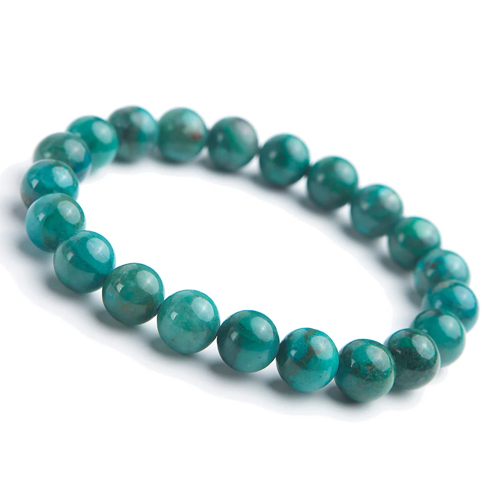 

9mm Natural Green Malachite Bracelet Jewelry For Women Lady Men Wealth Gift Reiki Stone Round Beads Energy Crystal Strands AAAAA