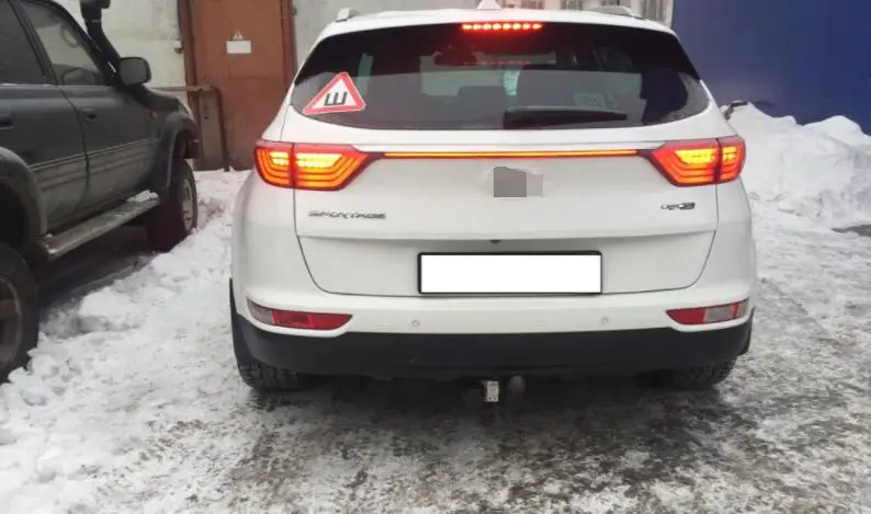 Задний бампер светильник для Kia KX5/Sportage Характеристическая вязкость полимера(QL) Красный Светодиодный отражатель фонарь стоп-сигнала Предупреждение сигнала осветительный противотуманный